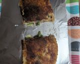 HMでダブルネギと納豆のロールチヂミ焼き作り方5写真