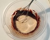 米粉のおやつ🐾ブラウニーチーズケーキ作り方4写真