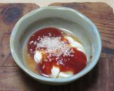 冷凍むきえびといかの、オーロラソース炒め作り方4写真
