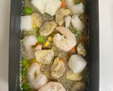 節約キャンプ飯!シーフードMIXピラフ作り方1写真
