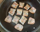 贅沢卵2個!濃旨バターベーコンエッグ丼作り方3写真