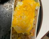 レンジ簡単洋風梅親子丼味オムライス弁当作り方15写真