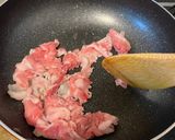 かつお菜と豚肉の卵炒め作り方4写真