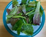 即完成♪ ベビーリーフでシーザーサラダ作り方1写真