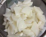 夏大根と合挽ミンチのうま煮♪作り方1写真