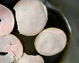ハムエッグ作り方1写真