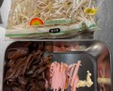 簡単！コリコリっ！生キクラゲともやしの中華風炒め作り方1写真