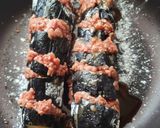 トースターde挽肉と茄子のトルネード焼き作り方5写真