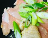 サッとレシピ●鶏肉＆長ネギのあまから炒め作り方1写真