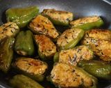 鶏ひきで☆ピーマンの肉詰めの甘酢照り焼き作り方5写真