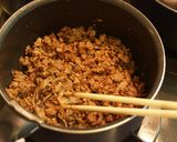鶏の生姜照りそぼろ丼作り方1写真