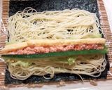 海苔巻きと稲荷の冷製パスタ作り方4写真