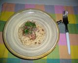 お手軽鰹梅の冷製パスタ作り方4写真