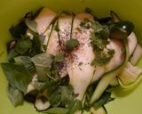 焼サバと生のズッキーニのサラダ作り方5写真
