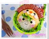 ＊キャラ弁＊　ライオン帽子の男の子♪作り方5写真