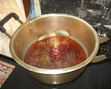 ぶりのあら煮＋茄子＋エンドウ作り方3写真