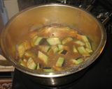 ぶりのあら煮＋茄子＋エンドウ作り方5写真