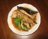ぶりのあら煮＋茄子＋エンドウ作り方7写真
