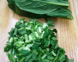 小松菜の茎と豆腐のタラコあんかけ作り方2写真