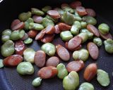 そら豆とウインナーの炒め物作り方3写真