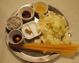 しらすとキャベツのゆかりパスタ作り方1写真