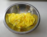 ゴーヤ、きくらげ、ふんわり玉子の炒め物☆作り方3写真