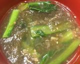 とろろ昆布と小松菜のかちゅー湯作り方6写真
