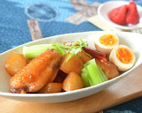 鶏手羽先と大根のこってり中華風甘辛煮♪作り方6写真