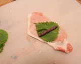 さっぱり梅の豚肉巻き作り方1写真