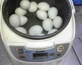 簡単！炊飯器　温泉玉子一度に大量生産作り方1写真
