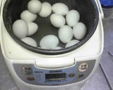 簡単！炊飯器　温泉玉子一度に大量生産作り方1写真