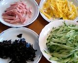 冷やし中華のたれで作る中華風春雨サラダ作り方3写真