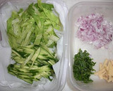 冷やし麦彩り野菜の冷製スープ風作り方2写真
