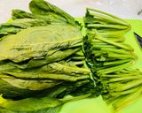 ほうれん草大量消費！椎茸と豚バラの炒め物作り方1写真