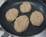 鯖缶と豆腐とむね肉のハンバーグ作り方5写真