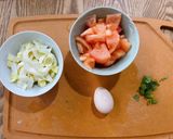トマトと白菜の卵スープ(中華風)作り方2写真