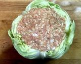 丸ごとキャベツの挽肉詰めコンソメスープ煮作り方3写真