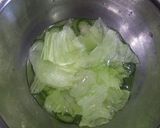 ♪弁当女子♪　レタスときゅうりの梅和え作り方2写真