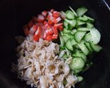 ホタテのひもでサラダ作り方1写真