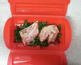 ルクエで離乳食　鮭の味噌マヨ蒸し♪1歳～作り方3写真
