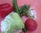 野菜たっぷり・・スタミナ冷麺作り方2写真