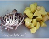 豆乳deエビとじゃがいものパスタ作り方1写真