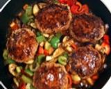 しょうがゴロゴロハンバーグ〜お酢風味〜作り方5写真