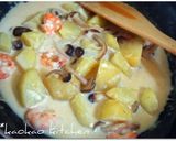 豆乳deエビとじゃがいものパスタ作り方5写真