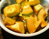 あずき缶で♪超簡単かぼちゃのいとこ煮★作り方1写真