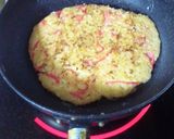 お好み焼き風オムライス作り方4写真
