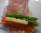 むね肉で♪3色野菜巻きフライ作り方1写真