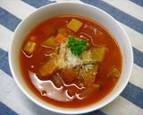 トマトジュースで♪簡単ミネストローネ作り方7写真