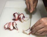 タコと若芽の夏ダイエット冷製パスタ作り方2写真