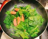 かぼちゃとほうれん草のクリームパスタ作り方4写真